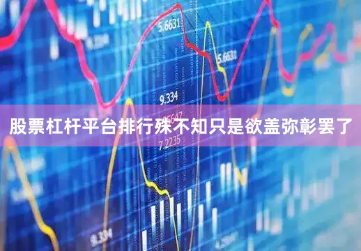 股票杠杆平台排行殊不知只是欲盖弥彰罢了