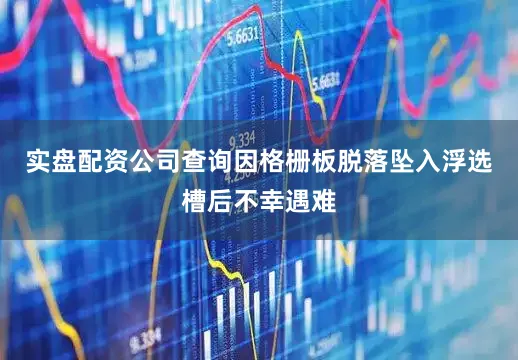实盘配资公司查询因格栅板脱落坠入浮选槽后不幸遇难
