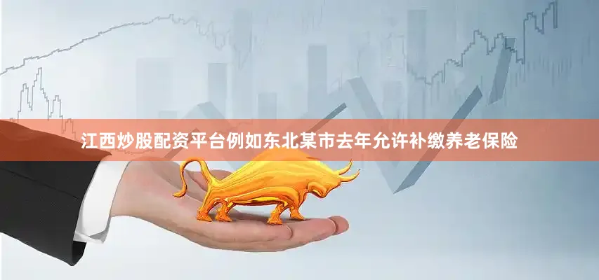 江西炒股配资平台例如东北某市去年允许补缴养老保险